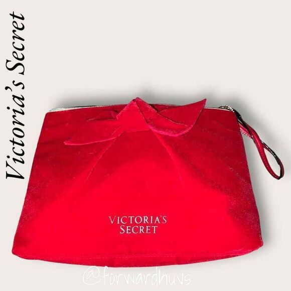 Bundle Sale 3 for $15 | Victoria’s Secret Red Velvet Clutch | Elegance in Red - Picture 3 of 9